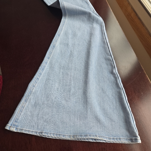 Women's Light Blue Flared Jeans - Picture 12 of 16